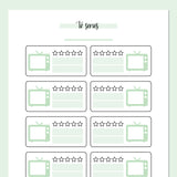 TV Series Journal Template - Green