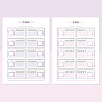 TV Series Journal Template - Lavendar and Bright Pink