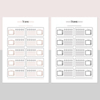 TV Series Journal Template - Light Brown and Light Grey