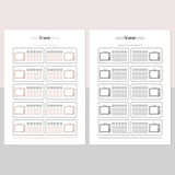 TV Series Journal Template - Light Brown and Light Grey