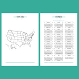 United States Travel Map Journal - 2 Version Overview