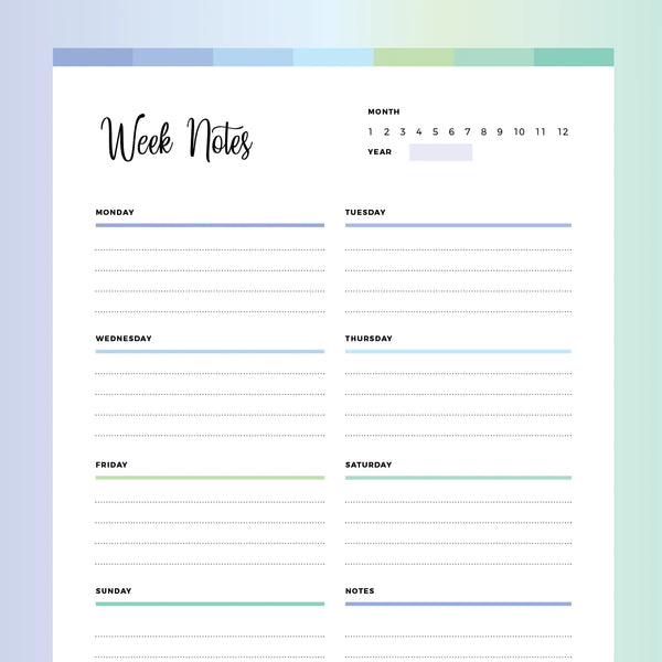 weekly-note-taking-template-pdf-a4-us-letter-sizes-instant-download-printable-plan-print-land for Free Printable Note Taking Templates Pdf Weekly Note Taking Template PDF | A4 & US Letter Sizes | Instant Download Printable – Plan Print Land for Free Printable Note Taking Templates Pdf