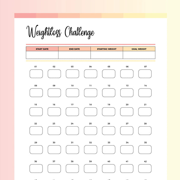 Weight Loss Chart PDF | A4 & US Letter Sizes | Instant Download Printable – Plan Print Land weight-loss-chart-pdf-a4-us-letter-sizes-instant-download-printable-plan-print-land