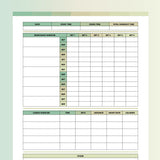 Workout Planner Template - Forrest
