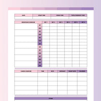 Workout Planner Template - Fruity