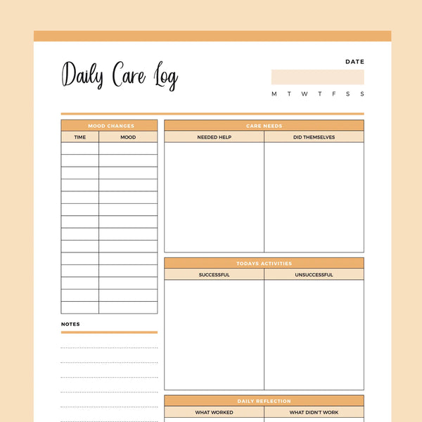 printable-daily-caregiving-log-instant-download-pdf-a4-and-us-letter-plan-print-land for Free Printable Caregiver Daily Log Sheet Printable Daily Caregiving Log | Instant Download PDF | A4 and US Letter – Plan Print Land for Free Printable Caregiver Daily Log Sheet