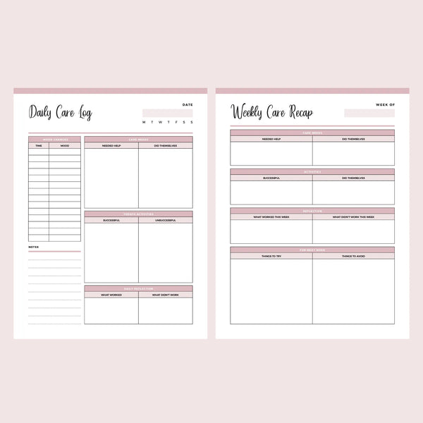 Printable Daily Caregiving Log