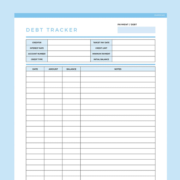 Debt Payoff Planner Editable | Instant Download Fillable PDF | A4 and US Letter – Plan Print Land debt-payoff-planner-editable-instant-download-fillable-pdf-a4-and-us-letter-plan-print-land