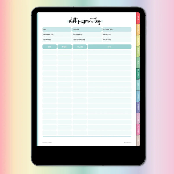 Digital Budget Planner For iPad