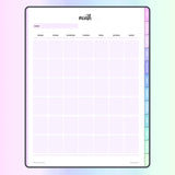 Digital Child Custody Journal - Monthly Calendar Overview