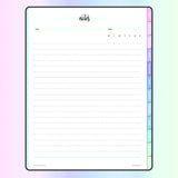 Lined Notes - Digital Child custody planner