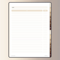 Digital Dot Grid Notebook | Hyperlinked PDF for Goodnotes and ...