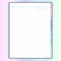 Digital Dot Grid Notebook | Hyperlinked PDF for Goodnotes and ...