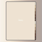 Section Divider with Hyperlinks in a Daily Journal Template  for Ipads and Goodnotes