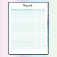 Library Book Tracker for Digital Reading Journal