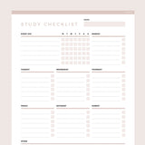 Editable Planner For Study - Brown