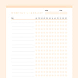 Editable To Do Checklist Monthly Template - Orange