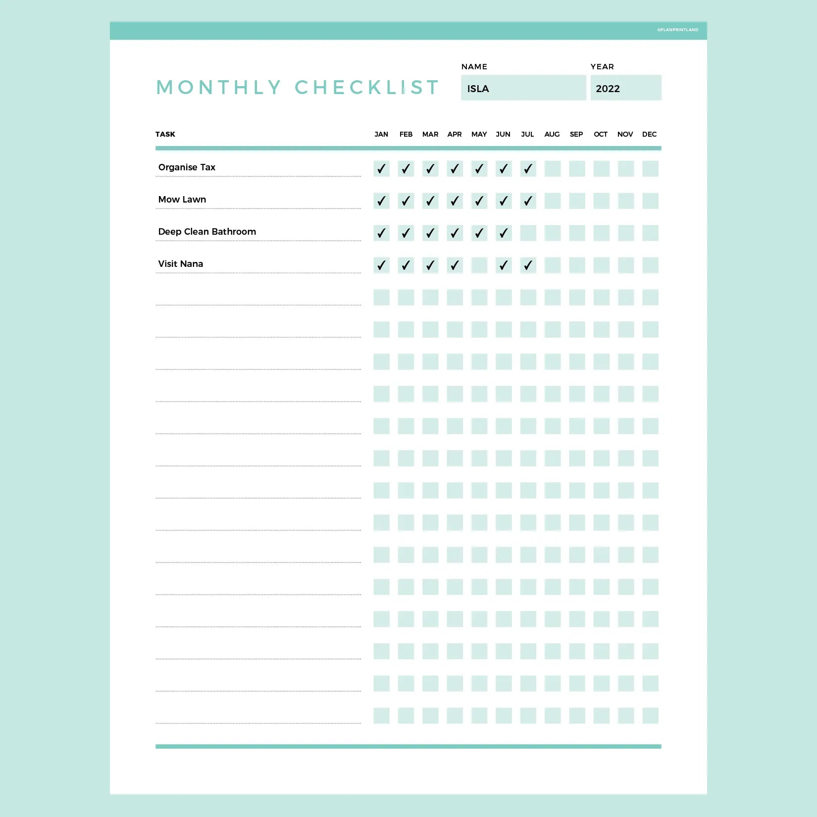 editable-to-do-checklist-monthly-template-instant-download-fillable-pdf-a4-and-us-letter-plan-print-land for Free Printable Monthly To Do List Editable To Do Checklist Monthly Template | Instant Download Fillable PDF | A4 and US Letter – Plan Print Land for Free Printable Monthly To Do List