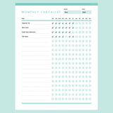 Editable To Do Checklist Monthly Template