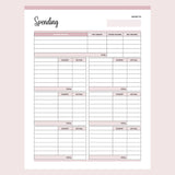 Expense Tracking Template Printable - Page 1
