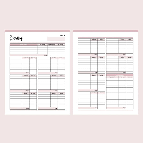 Expense Tracking Template Printable