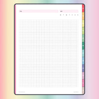 Digital Graph Paper Notebook | Hyperlinked PDF for Goodnotes and ...