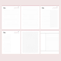 Notes templates for homeschool students