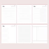 Notes templates for homeschool students