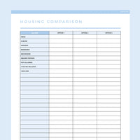 House Hunting Template Editable - Light Blue