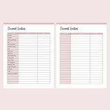 Printable Important Document Location Template