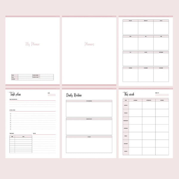Life Planner Printable | Instant Download PDF | 161 PAGES – Plan Print Land life-planner-printable-instant-download-pdf-161-pages-plan-print-land