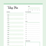 No Date Daily Planner - Green