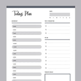 No Date Daily Planner - Grey