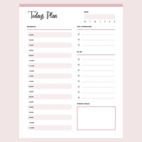 No Date Daily Planner