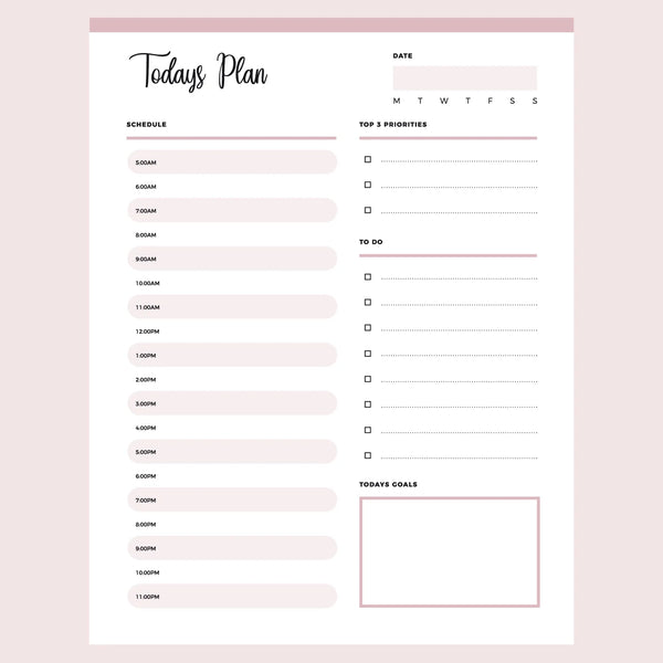 Printable No Date Daily Planner Plan Print Land printable-no-date-daily-planner-plan-print-land