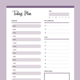 No Date Daily Planner - Purple