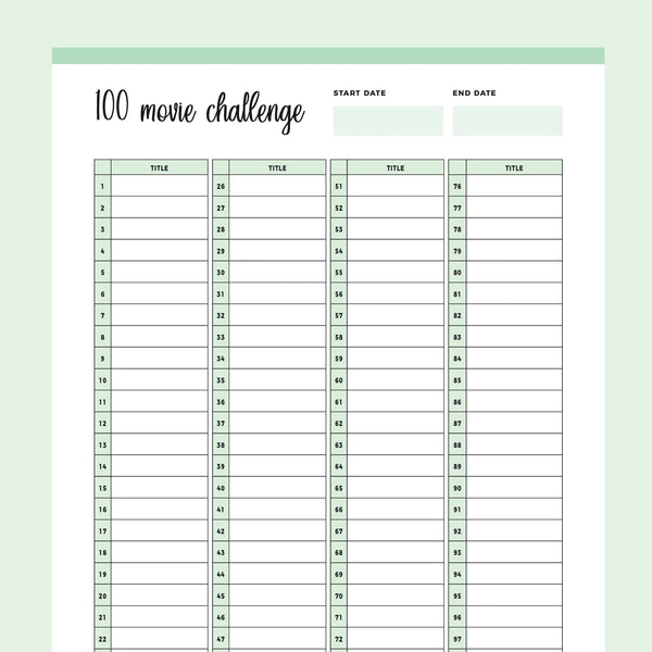 Printable 100 Movie Challenge | Instant Download PDF | A4 & US Letter – Plan Print Land printable-100-movie-challenge-instant-download-pdf-a4-us-letter-plan-print-land