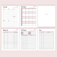 Printable ADHD Planner - Meals and Finance