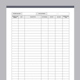 Printable Accounting Ledger - Grey