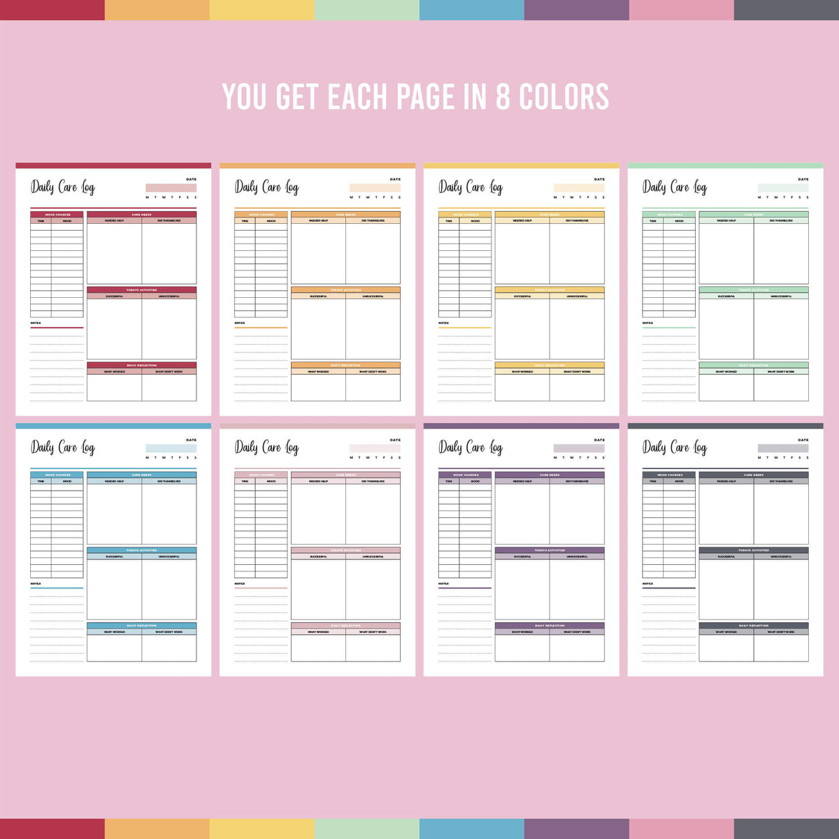 Printable Autism Care Binder | Instant Download PDF | 57 PAGES – Plan ...