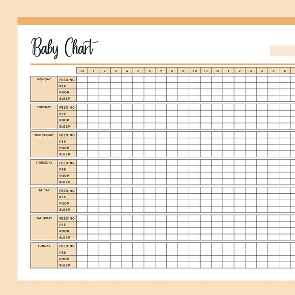Printable Baby Feeding and Toileting Log | Instant Download PDF | A4 and US Letter – Plan Print Land printable-baby-feeding-and-toileting-log-instant-download-pdf-a4-and-us-letter-plan-print-land