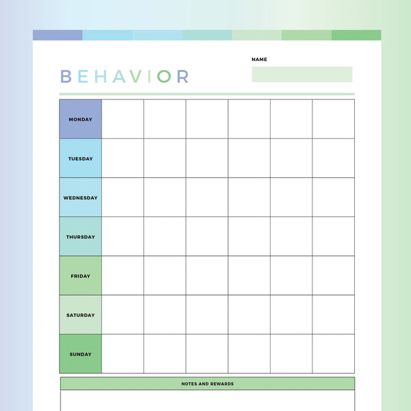 Behavioral Chart.pdf 42 Printable Behavior Chart Templates For Kids Templatelab