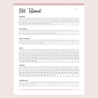 Printable Bible Chapter Checklist | PDF | A4 & US Letter – Plan Print Land