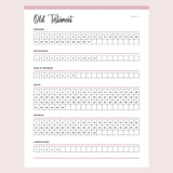 Printable Bible Chapter Checklist - Page 4