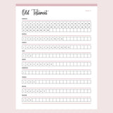 Printable Bible Chapter Checklist - Page 5