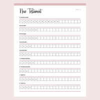 Printable Bible Chapter Checklist - Page 8