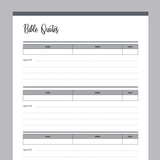 Printable Bible Quote Journal - Grey