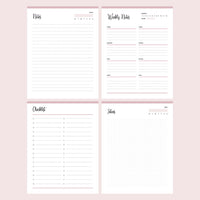 Printable Bible Reading Planner - Notes