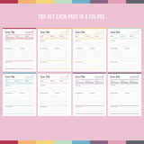 Printable Bible Reading Planner - Color Options