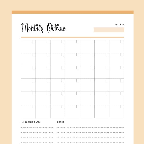 Printable Blank Monthly Outline – Plan Print Land printable-blank-monthly-outline-plan-print-land